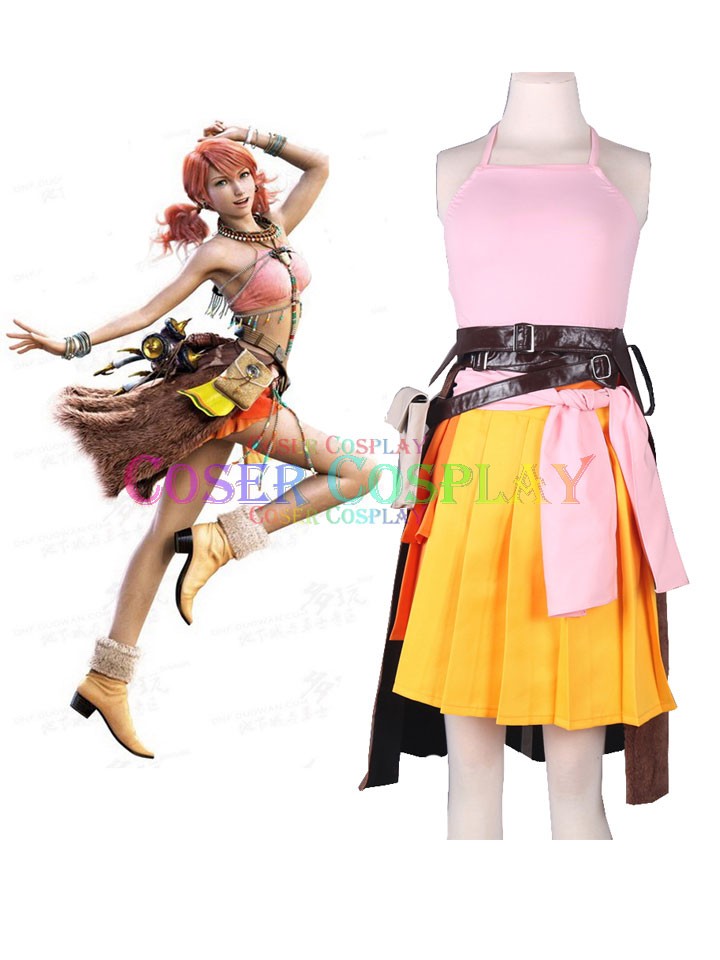 Final Fantasy Oerba Dia Vanille Cosplay Costume Dress 323